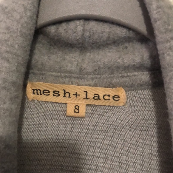 Gray Mesh & Lace sweater, size S - Picture 2 of 7